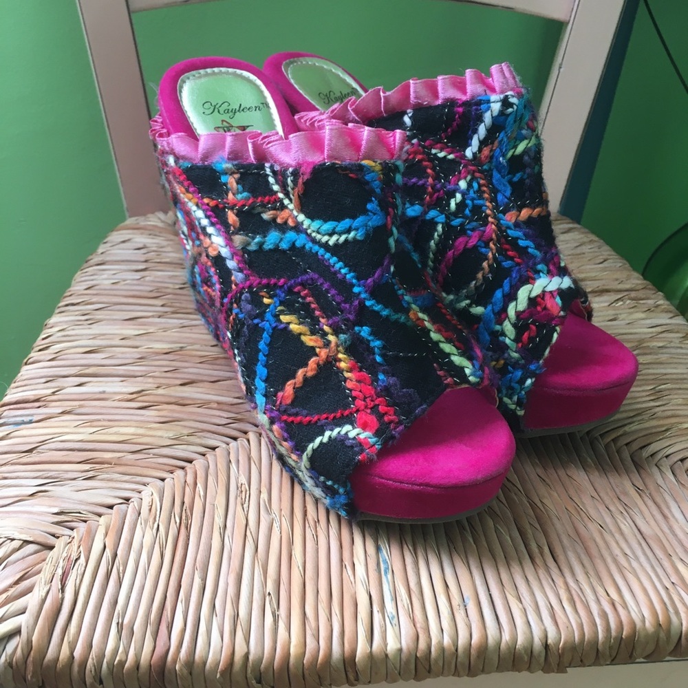 Kayleen Velvet Platforms